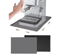 Alfombrilla para Máquina de Café 48x30 cmBase de Silicona para Cafetera alfombrilla Espresso Automática Coffee Mat con Base Deslizante Compatible con De'Longhi Magnifica, Philips LatteGo(Gris)