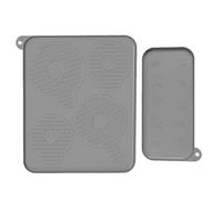 Alfombrilla para mostrador, antideslizante, diseño impermeable resistente al calor, 1 unidad, color negro, dormitorio, restaurante, apartamento, 56 x 40 x 1,2 cm