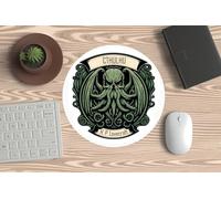 Alfombrilla para Mouse, Ratón de PC o Portátil - Cthulhu - Diseño Lovecraftiano de Horror Cósmico - Ideal para Gaming y Oficina y los Amantes de Las tentaculares entidades del Genio de Providence.