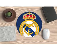 Alfombrilla para Mouse, Ratón de PC o Portátil - Escudo Real Madrid. Ideal para Gaming y Oficina y Todo Buen Merengue.