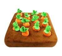 Alfombrilla para oler el perro - Alfombrillas de felpa con forma de zanahoria - Alfombrilla para oler la nariz, alfombrilla antideslizante para mascotas para perros, fuente de alimentación lenta