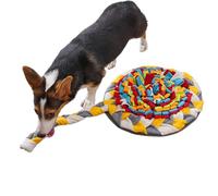 Alfombrilla para olfatear para Perros, Juguete para cavar Perros - Tapete para olfatear en Forma de Caramelo - 5 Alfombrillas de forraje portátiles con Zanahorias chirriantes, Alfombrilla interactiva
