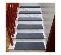 Alfombrilla para peldaños de Escalera, peldaños de Escalera de Franela con Borde Redondeado Antideslizante, Paquete de 4, 23.6" x 9.4", Borde de Alfombra para Interiores para escalones de ma
