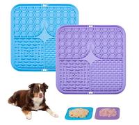 Alfombrilla para perros Miayical con ventosa para el alivio de la ansiedad de los perros, comedero lento para perros y gatos, 15 cm