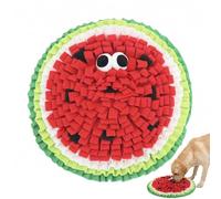 Alfombrilla para perros que fomenta las habilidades naturales de búsqueda de forraje, bonito diseño de sandía de frutas, entrenamiento de alimentación lenta, alivia el aburrimiento, juguetes