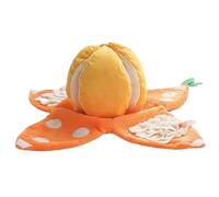 Alfombrilla para perros Snuffle, almohadilla naranja para mascotas, alimentador interactivo de peluche, rompecabezas con papel arrugado | Divertido rompecabezas chirriante para perros grandes
