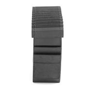 Alfombrilla para pies de escalera, 2 piezas/par, goma duradera segura, antideslizante, repuesto para escalera, pies, alfombrilla para pies, cojín, suela negra para escalera de aluminio