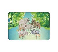 Alfombrilla para puerta de animales, suave, antideslizante, para interior, absorbente, EasyHome, resistente a las manchas, para interior, 23,6 x 15,8 pulgadas, para entrada de casa, patio, debajo de