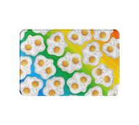 Alfombrilla para puerta de huevo escalfado, suave, antideslizante, para interior, absorbente, EasyHome, resistente a las manchas, para interior, 23.6 x 15.8 pulgadas, para entrada de casa, patio, de