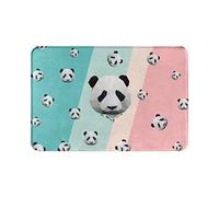 Alfombrilla para puerta de panda, suave, antideslizante, para interior, absorbente, EasyHome, resistente a las manchas, para interior, 23,6 x 15,8 pulgadas, para entrada de casa, patio, debajo del f