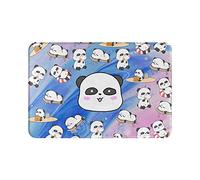 Alfombrilla para puerta de panda, suave, antideslizante, para interior, absorbente, EasyHome, resistente a las manchas, para interior, 23,6 x 15,8 pulgadas, para entrada de casa, patio, debajo del f