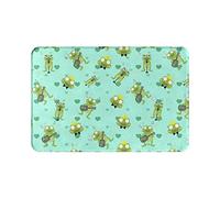Alfombrilla para puerta de rana, suave, antideslizante, para interior, absorbente, EasyHome, resistente a las manchas, para interior, 23,6 x 15,8 pulgadas, para entrada de casa, patio, debajo del fr