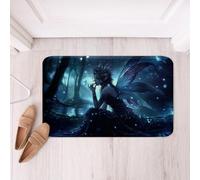 Alfombrilla para Puerta Linda Hada Mariposa Suaves Felpudo De Entrada Fino Alfombrilla para Entrada para Dormitorio Hogar Recibidor 60X40Cm