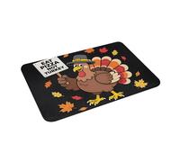 Alfombrilla para Puerta Lindo Comer Pizza No Es Turco Acción De Gracias Resistente Alfombra De Entrada Lavable Tapete Felpudo Entrada para Dormitorio Pasillo Baño 60X40Cm