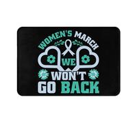 Alfombrilla para Puerta Marcha De Las Mujeres No Volveremos Atrás Lavable Felpudo Entrada Suaves Tapete Felpudo Entrada para Pasillo Balcón Dormitorio 60X40Cm
