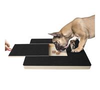 Alfombrilla para rascar perros - tabla de uñas negra con superficie estable crea rutina segura, promueve un comportamiento tranquilo, sirve como una solución práctica que soporta diferentes tamaños y