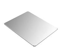Alfombrilla para ratón, alfombrilla de ratón de aluminio de metal duro de alta calidad, impermeable, suave y fina, control rápido y preciso del mouse para oficina, juegos en casa, trabajo, (plata,