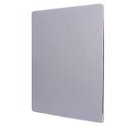 Alfombrilla para ratón, alfombrilla de ratón de aluminio de metal duro, suave, delgada, impermeable, rápido y preciso control del ratón para oficina, hogar, juegos, trabajo (plata, 9.8 x 7.8 pulgadas)
