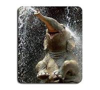 (Alfombrilla para ratón Alfombrilla de ratón para Juegos A042) X Elefante Feliz Alfombrilla para ratón Grande Gran Idea para un Regalo