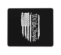 Alfombrilla para Ratón Bandera Estadounidense Nosotros El Pueblo Constitución Resistente Mouse Pad Impermeable Tapete Escritorio para Accesorio Oficina Trabajo 10X12In