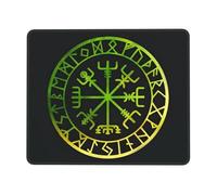 Alfombrilla para Ratón Brújula del Guerrero Vikingo De La Mitología Nórdica Resistente Alfombrilla Escritorio Moderno Protector De Escritorio para Gamer Trabajo Mac 10X12In