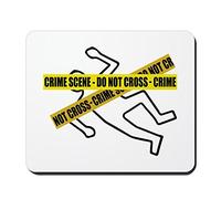 Alfombrilla para Ratón Cinta Policial De La Escena del Crimen Moderno Mouse Pad Duradero Tapete Escritorio para Mujer Juegos Gamer 10X12In