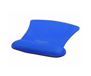 Alfombrilla para ratón Delock ergonómica con reposamuñecas azul 255 x 207 mm