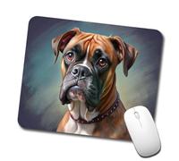 Alfombrilla para Ratón Ilustración De Un Perro Bóxer Duradero Mousepad Portátil Protector De Escritorio para Accesorio Hogar Gaming 10X12In