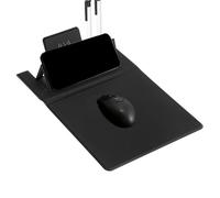 Alfombrilla Para Ratón Para Escritorio- Soporte Para Teléfono Con Estación De Carga Inalámbrica, Fuente De Alimentación De 15 Vatios, Superficie De Trabajo Resistente, Dispositivo De Oficina Distintiv