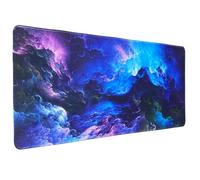 Alfombrilla para ratón para juegos,Hosimoln 80x30CM Alfombrilla para ratón de 3 mm de grosor,antideslizante e impermeable para ordenador con bordes cosidos para juegos/oficina/hogar 80x30 Qicaiyun004