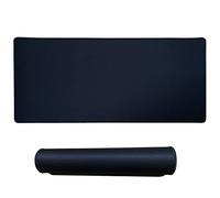 Alfombrilla para ratón para juegos,Hosimoln 80x30CM Alfombrilla para ratón de 3 mm de grosor,antideslizante e impermeable para ordenador con bordes cosidos para juegos/oficina/hogar-80x30 Black001