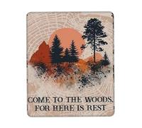 Alfombrilla para Ratón Ven Al Bosque para Disfrutar del Arte Abstracto Vintage para Juegos. 25X30Cm Antipolvere Alfombrilla Raton Portátil Mouse Mat para Hogar Juego