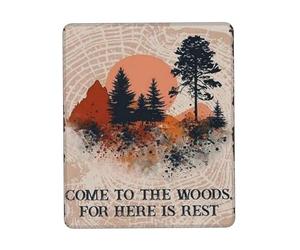 Alfombrilla para Ratón Ven Al Bosque para Disfrutar del Arte Abstracto Vintage para Juegos. 25X30Cm Antipolvere Alfombrilla Raton Portátil Mouse Mat para Hogar Juego