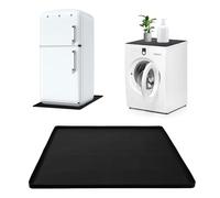 Alfombrilla para Refrigerador, 60x60cm Mini Alfombrilla de Silicona para Nevera con Borde Elevado Lavable Multifuncional Protector de Piso para Refrigerador Almohadillas Evita Fugas de Agua