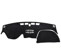 Alfombrilla para salpicadero de Hyundai Santa Fe 2019 2020 2021 2022 2023 Parasol para salpicadero Alfombrilla Protectora de moqueta (LHD Negro)