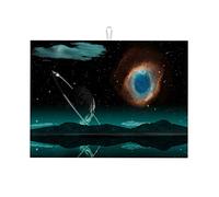 Alfombrilla para secar platos Universe Planet, tamaño jumbo, absorbente, 45 x 61 cm