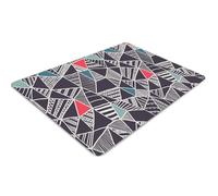 Alfombrilla para Silla 140x100 cm Resistente a Daños Fácil de Limpiar para Casa y Oficina PVC Vinilo Rectangular Impermeable Antideslizante Protector de Suelo - Patrones de garabatos