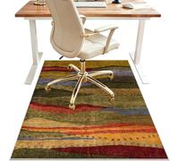 Alfombrilla para Silla de Oficina 120 x 130 cm Alfombra Silla Oficina Gaming Protector Suelo Silla Ruedas Tapete Protector de Suelo antiarañazos Tapete de Protección de Madera baldosas Suelos Duros