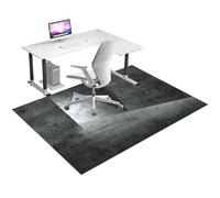 Alfombrilla para Silla de Oficina 140 x 160 cm, Alfombra Silla Gaming, Protector Suelo Silla Ruedas, Alfombrilla Protectora para Suelos para Suelos Duros, Tapete de Protección de Madera/baldosas
