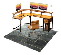 Alfombrilla para Silla de Oficina, Alfombra Silla Gaming 200 x 260 cm, Protector Suelo Silla Ruedas, Alfombra para protección de Suelos Duros, Antideslizante Tapete de Protección de Madera/baldosas