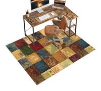Alfombrilla para Silla de Oficina Alfombra Silla Gaming Protector Suelo Silla de Escritorio Antideslizante Protector Suelo Silla Ruedas Alfombras Sillas Multifuncionales para Hogar 130 x 160 cm