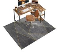 Alfombrilla para Silla de Oficina Alfombra Silla Gaming Protector Suelo Silla de Escritorio Antideslizante Protector Suelo Silla Ruedas Alfombras Sillas Multifuncionales para Hogar 90 x 140 cm