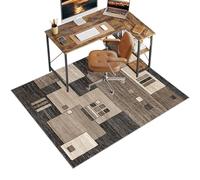 Alfombrilla para Silla de Oficina Alfombra Silla Gaming Protector Suelo Silla de Escritorio Antideslizante Protector Suelo Silla Ruedas Alfombras Sillas Multifuncionales para Hogar 130 x 160 cm