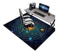 Alfombrilla para Silla de Oficina Gaming 90 x 130 cm, Alfombra Protector Suelo Silla Ruedas, Alfombrilla para Silla de Escritorio, Alfombras Gaming Oficina Suelo, Alfombrilla Protectora de Piso Duro