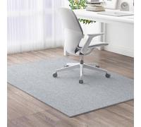 Alfombrilla para silla de oficina, protección de suelo para alfombras y sillas de escritorio laminadas, para suelos duros, alfombrilla de silla de juegos, color gris claro, 120 x 180 cm, duradera y