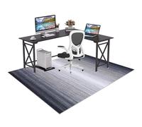 Alfombrilla para silla de videojuegos para suelos duros, 60 x 110 cm, protector de escritorio de oficina, antideslizante, alfombra para sillas rodantes, protege la madera dura