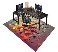 Alfombrilla para Silla Gaming Grande/Rectángulo Alfombras para Sillas de Ruedas/Duros Protector de Suelo para Silla/Antideslizante Alfombra Silla Oficina Decora tu Oficina 80 x 100 cm