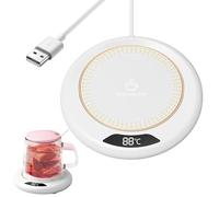 Alfombrilla para taza - Posavasos termostáticos Calentador de bebidas portátil USB de 20W Calentador de tazas termostático, Alfombrilla calefactora para tazas de café multifuncional Scaldabevand