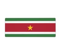 Alfombrilla para teclado y mouse con diseño de bandera de Surinam (80 x 30 cm) adecuada para juegos y uso en la oficina.