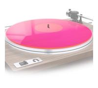Alfombrilla para Tocadiscos, Alfombrilla Antideslizante para Plato Giratorio, Alfombrilla Acrílica para Tocadiscos de 12 Pulgadas, Alfombrilla Antideslizante de Vinilo para (rosa